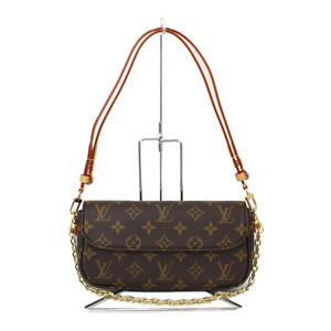 Louis Vuitton on Chain Bag Wallet Crossbody LV Shoulder Brown Monogram Ivy Brown